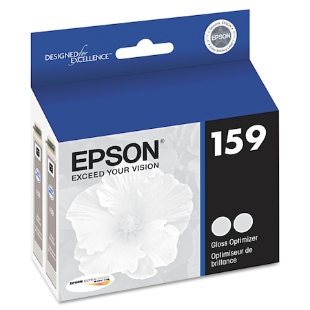 Epson (159) UltraChrome Hi-Gloss 2 Gloss Optimizer Ink, Clear, PK2, 2PK T159020